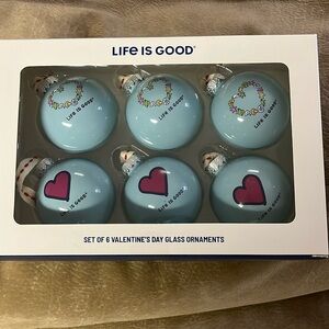 Life is good valentines ornaments. Brand new